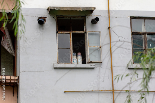 2008 Sichuan Earthquake Memorial Site. Buildings after the big earthquake in Wenchuan, Sichuan, China. The memorial site, dedicated to all who perished in the Sichuan Earthquake.  photo