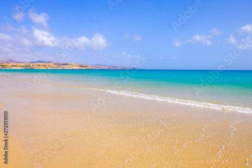 Fototapeta Naklejka Na Ścianę i Meble -  Beach Costa Calma on Fuerteventura, Canary Islands.