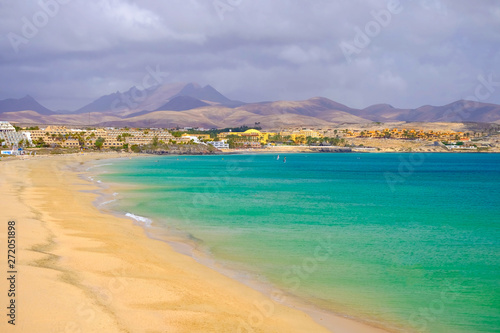 Beach Costa Calma on Fuerteventura  Canary Islands.