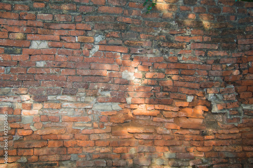 Rusty old brick wall background