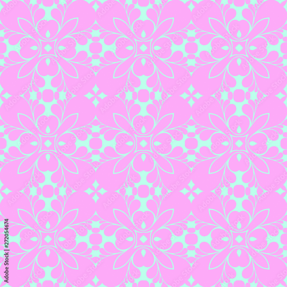 Pastel beauty pattern with floral elements Pastel beauty pattern with floral elements