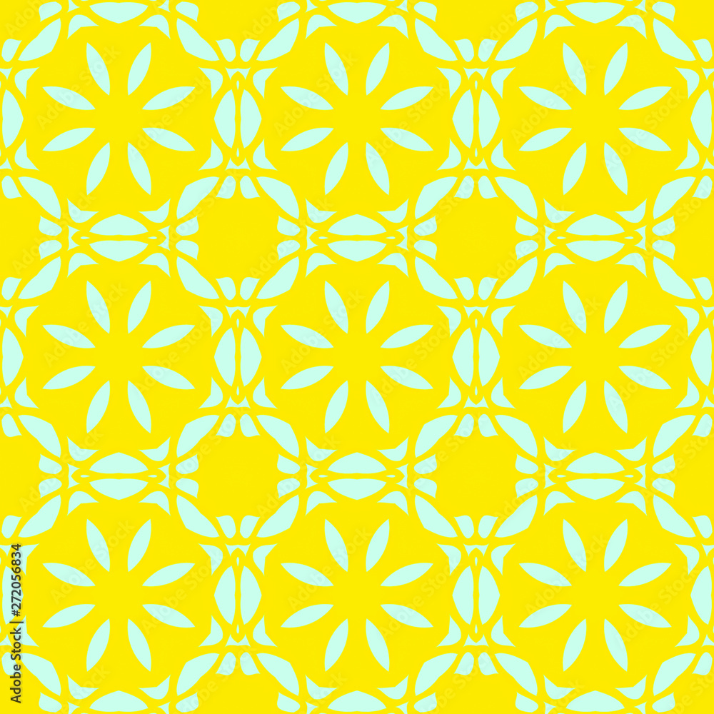 Fototapeta premium Beauty yellow geometric pattern