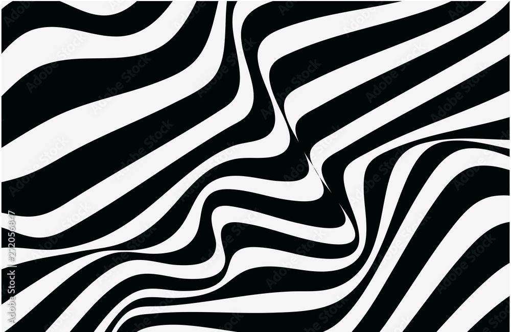 Obraz premium Abstract geometric pattern with wavy lines. Seamless vector background.