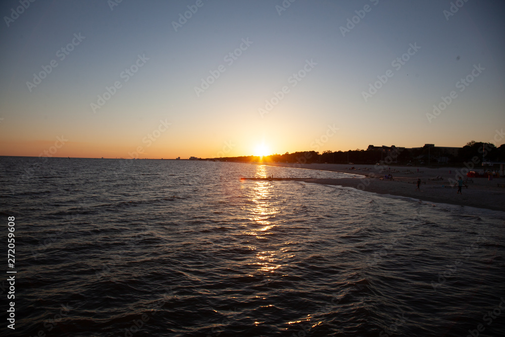 Obraz premium sunset at the sea