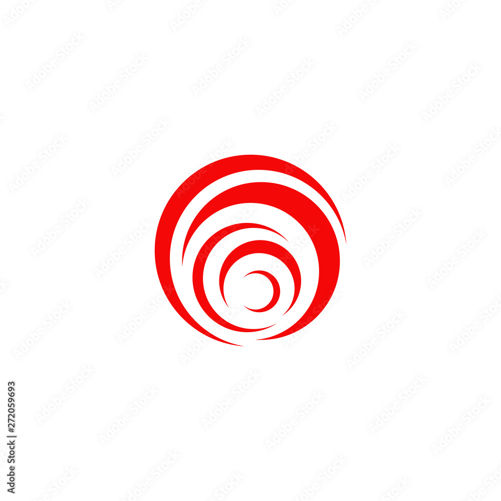 Twist icon logo design vector template