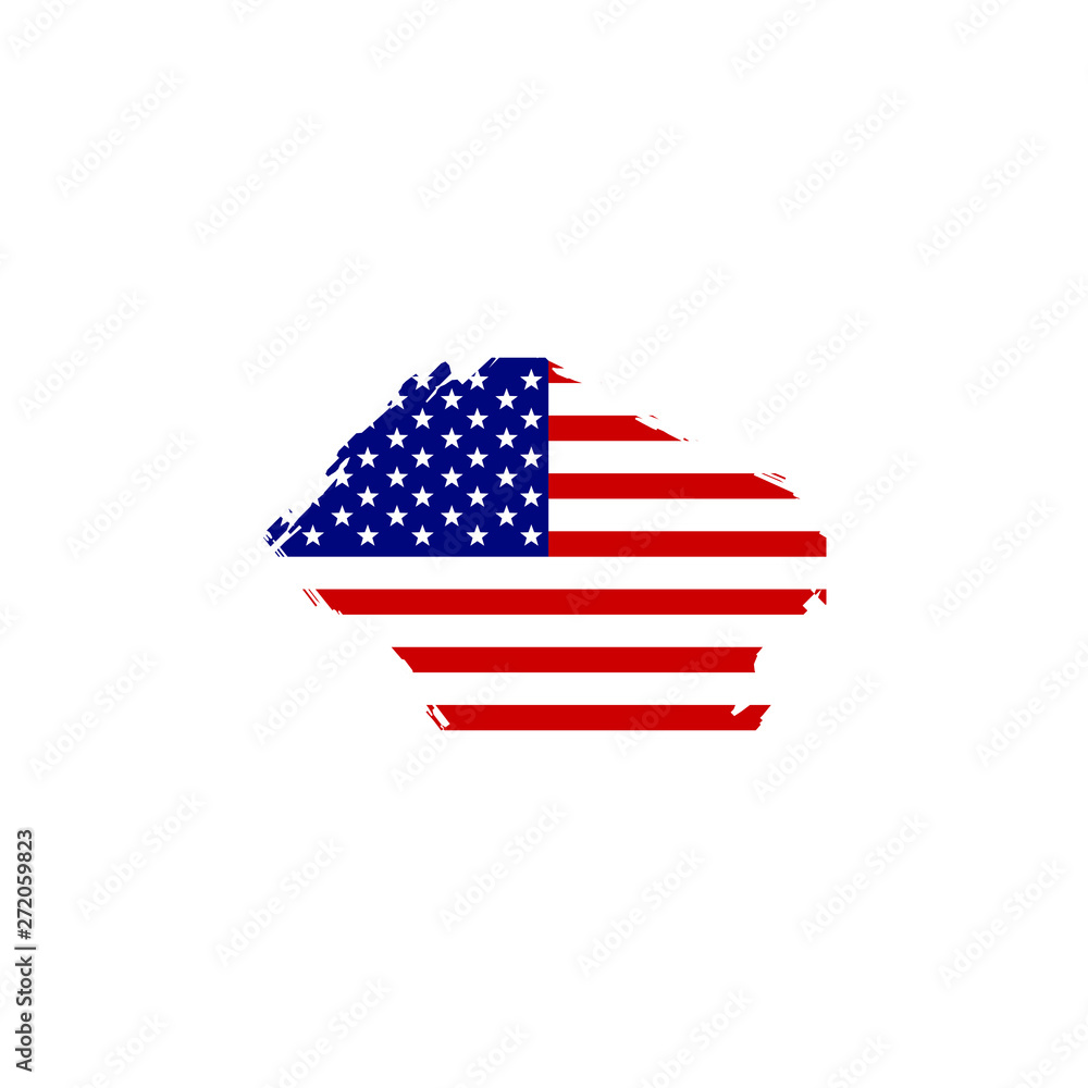 American flag icon logo design vector template American flag icon logo design vector template
