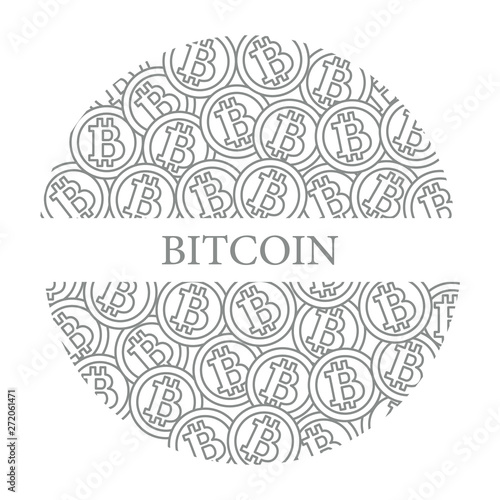 Bitcoins. Digital currency. Blockchain technology.