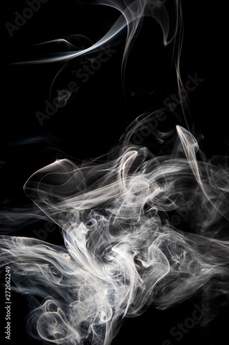 Smoke on black background