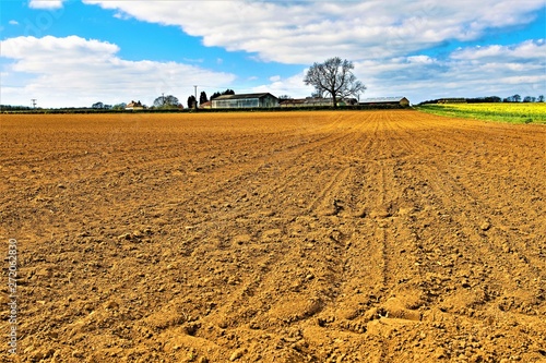 Freshly ploughed field in Sprotbrough, Doncaster