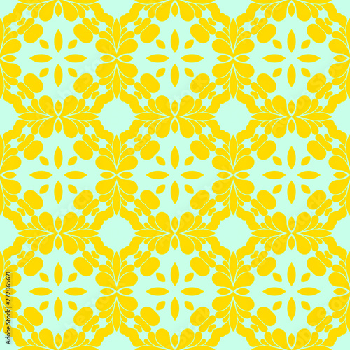 Spring yellow geometric abstract pattern