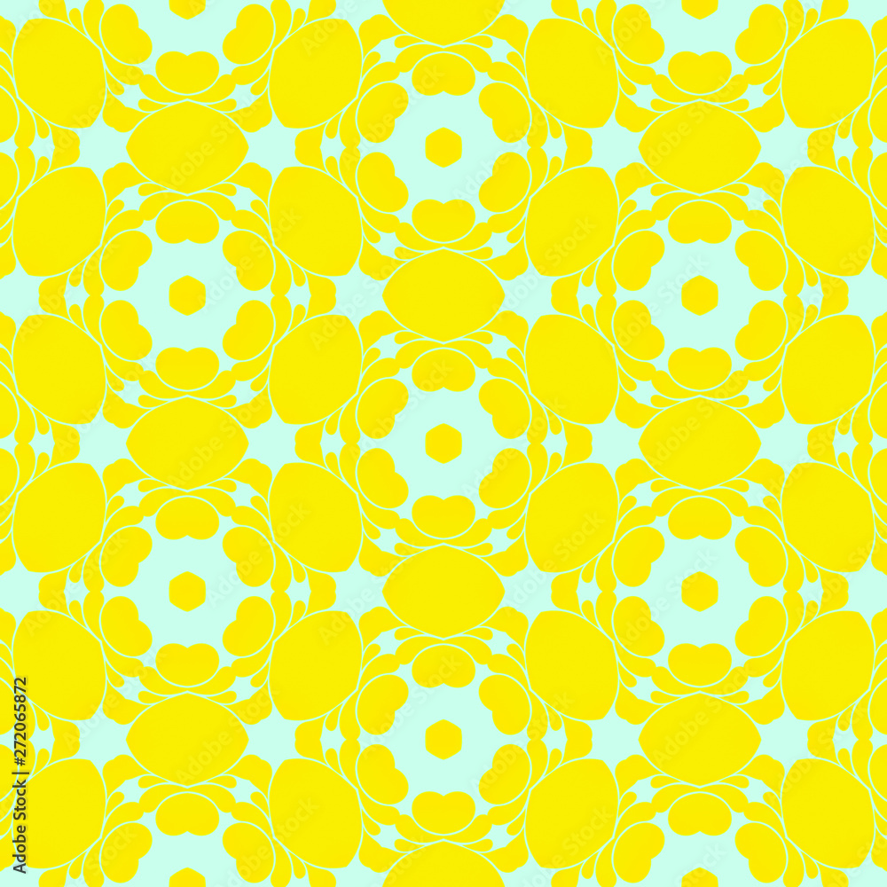 Spring yellow geometric abstract pattern