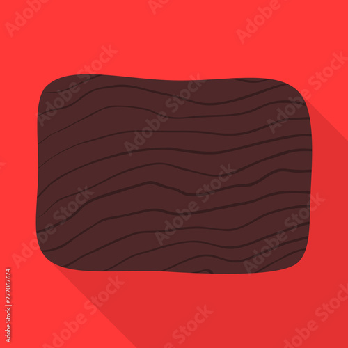 Isolated object of board and brown  icon. Collection of board and plywood  stock vector illustration.