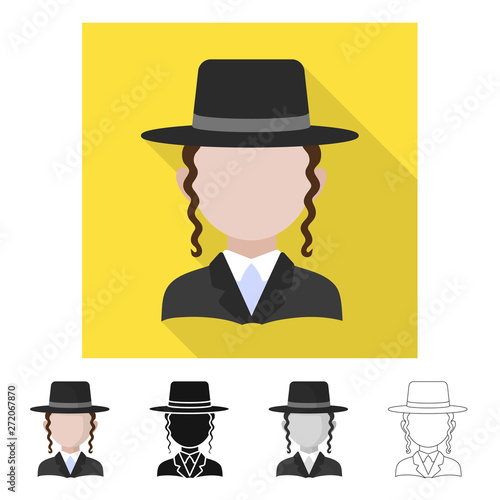 Isolated object of imitator and resident sign. Set of imitator and culture stock vector illustration.