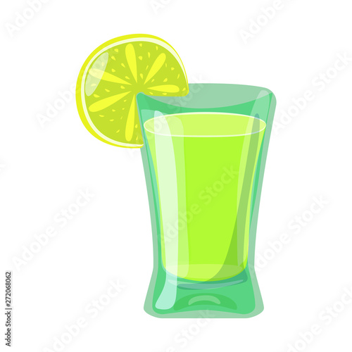 Vector design of cocktail and glass logo. Collection of cocktail and lemon stock symbol for web.