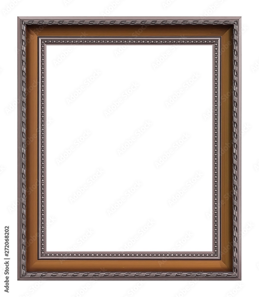 Silver frame for paintings, mirrors or photo isolated on white background Silver frame for paintings, mirrors or photo isolated on white background