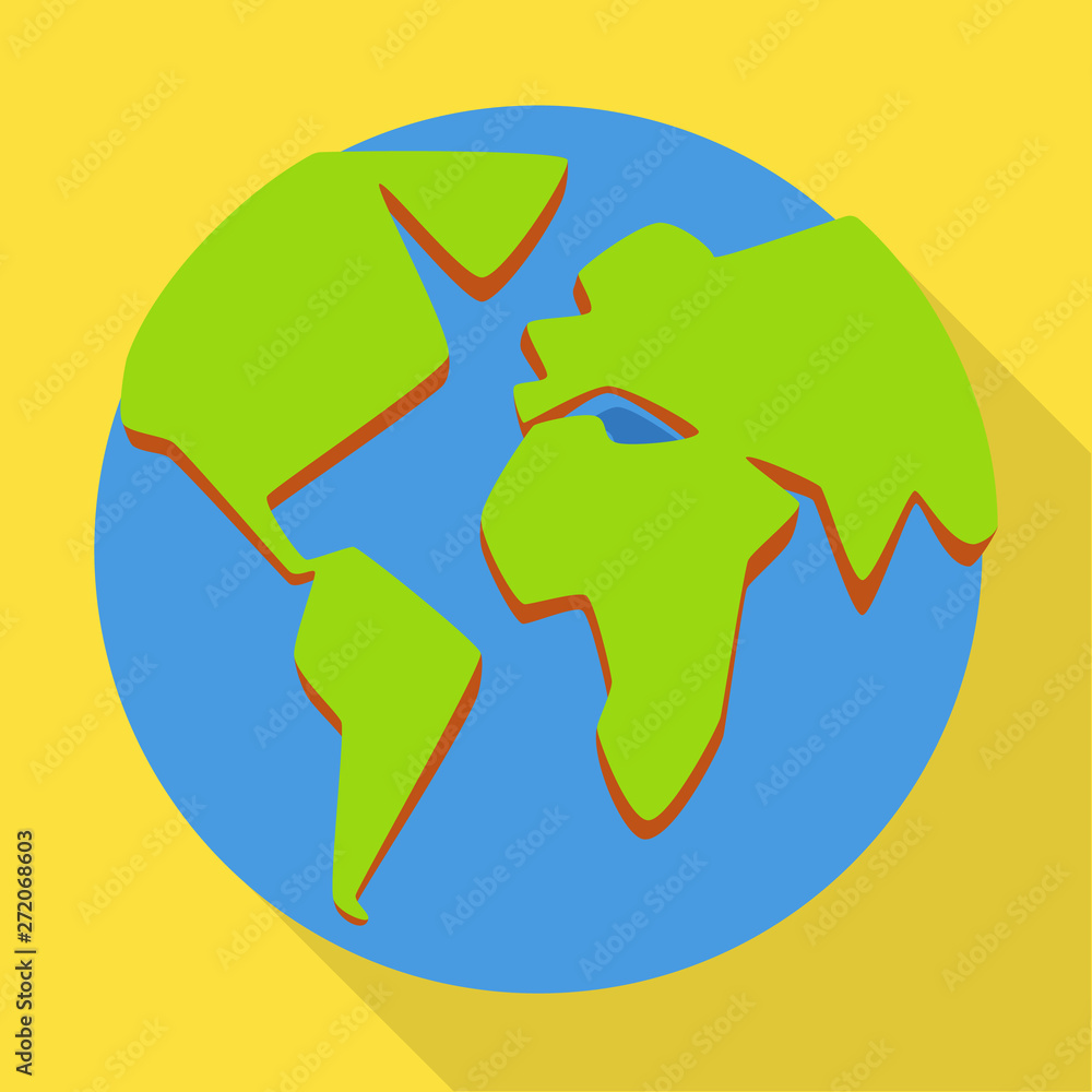 Obraz premium Vector design of globe and world icon. Set of globe and planet stock symbol for web.