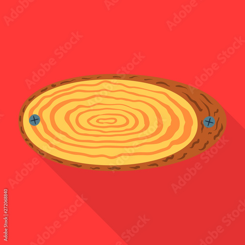 Isolated object of billboard and round  symbol. Collection of billboard and plywood stock vector illustration.