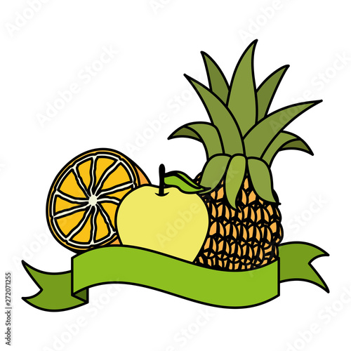 tropical fruits design