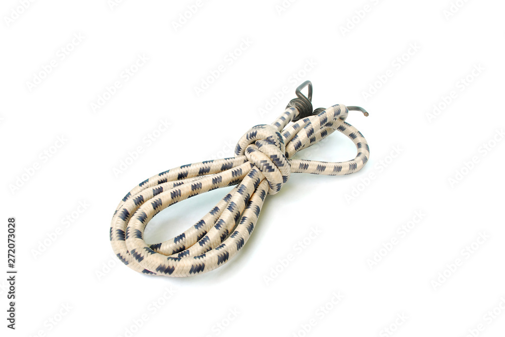 Elastic strap on white background.(with Clipping Path). Elastic strap on white background.(with Clipping Path).