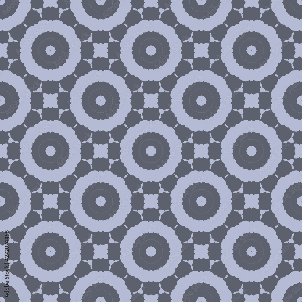 Grey floral pattern with beautiful geometric floral form Grey floral pattern with beautiful geometric floral form