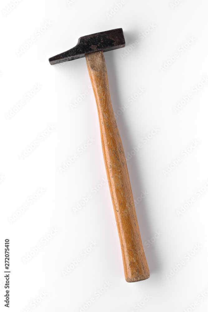 used hammer isolated on white background used hammer isolated on white background