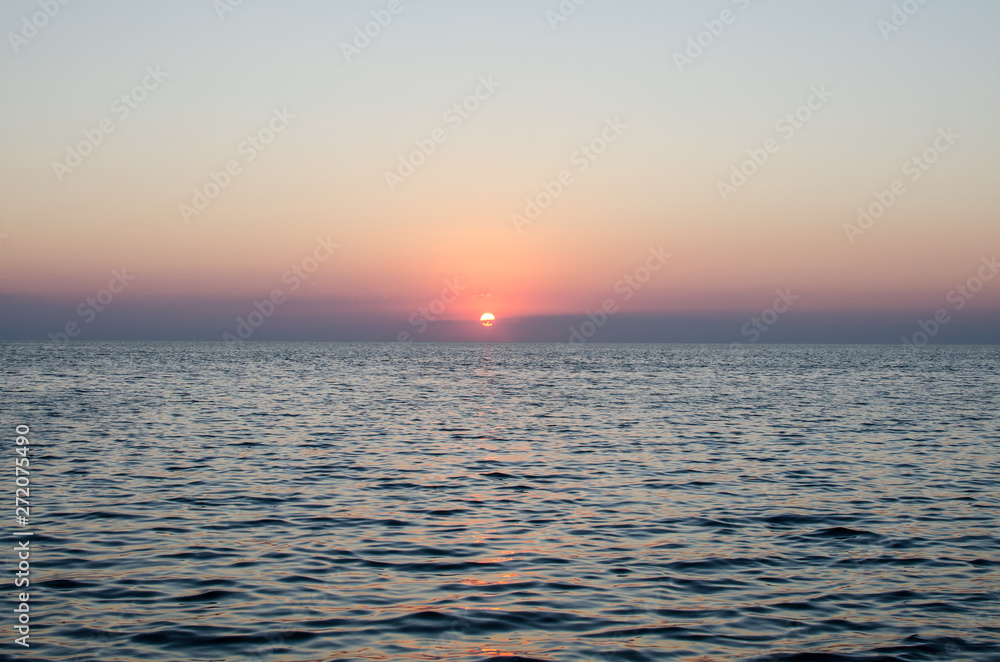 Sunrise over the sea background
