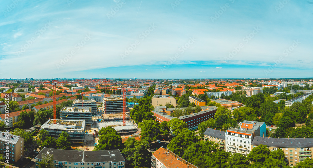 Fototapeta premium construction site at berlin from the bird view
