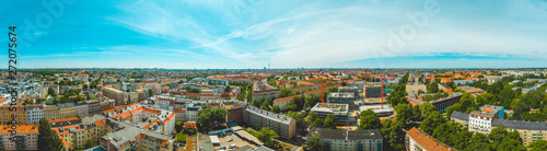 majestic panorama about berlin, germany on a summer day