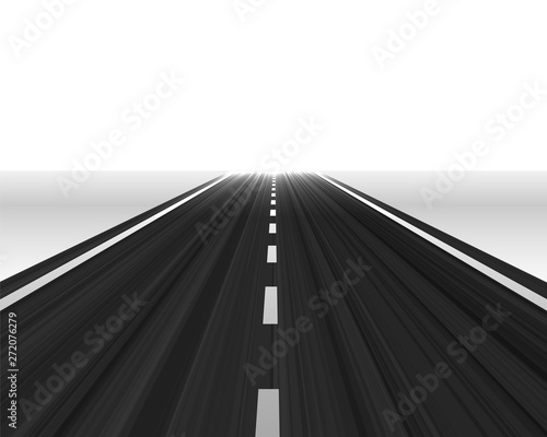 perspective road towards the horizon