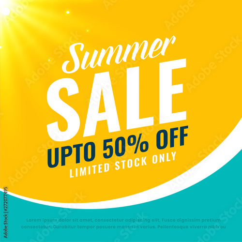 awesome summer sale bright background