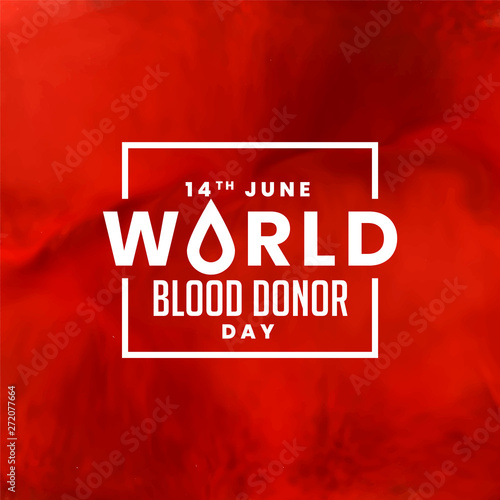 red world blood donor day background design