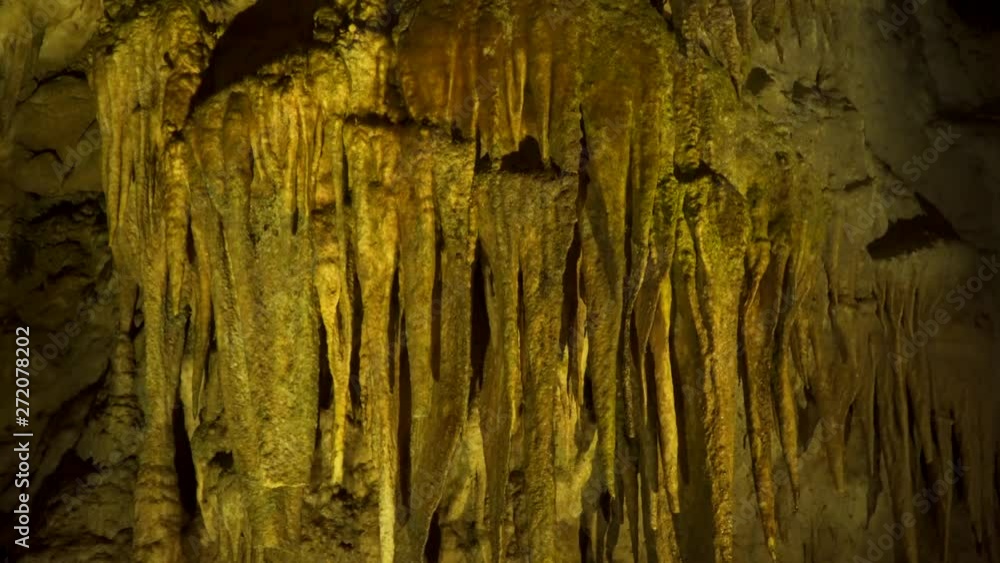 Karst cave. Stalactites and stalagmites. Karst cave. Stalactites and stalagmites.