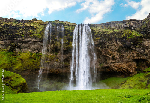 Seljalandsfoss waterfall in Iceland