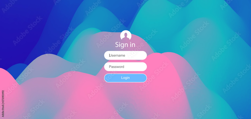 Login User Interface Modern Screen Design For Mobile App And Web Login User Interface Modern Screen Design For Mobile App And Web