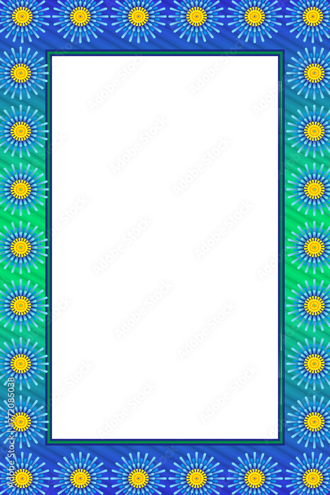 Obraz premium 背景素材壁紙,ピクチャーフレーム,写真枠,額縁,縞模様,花柄,宣伝広告ポスター,無料素材,フリーサイズ,