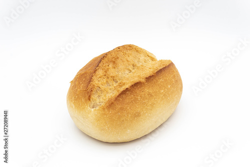 Small bread isolated on white background