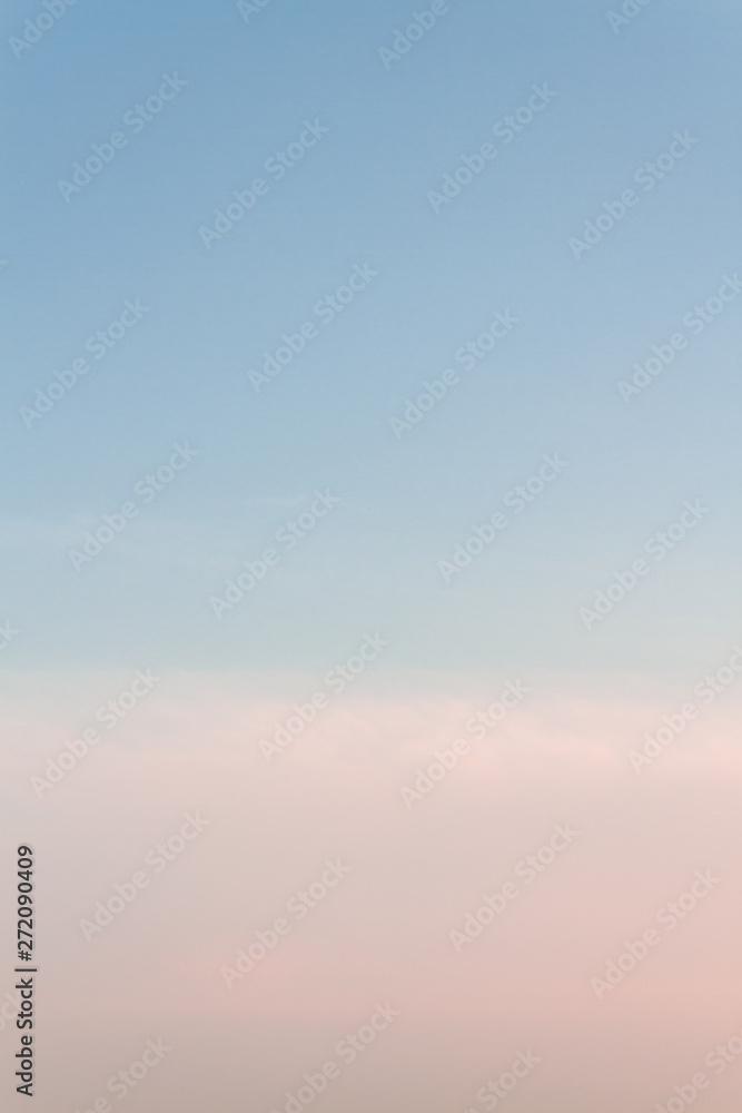Beautiful sunset sky with feathery pink clouds in spring Beautiful sunset sky with feathery pink clouds in spring
