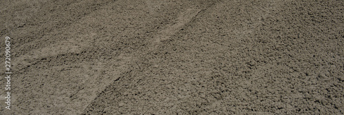 clinker surface in a raw material warehouse, cement production. photo