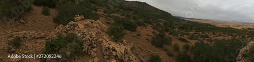 panoramic view of a rural landscape