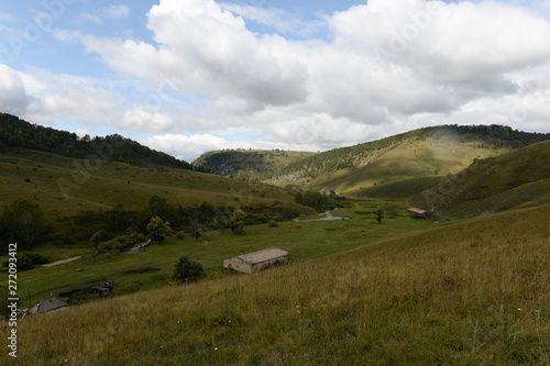 Mountain landscape in the vicinity of the village of Generalka Altai Territory