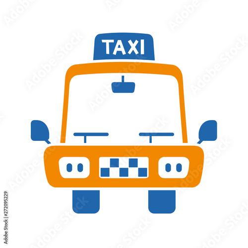 Taxi cab icon isolated