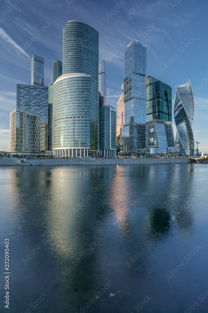 skyscrapers in the city of Moscow