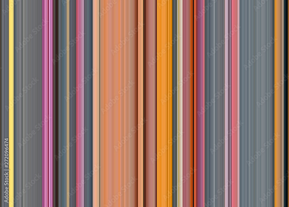Fototapeta premium Abstract orange, violet, blue, grey and pink vertical line background