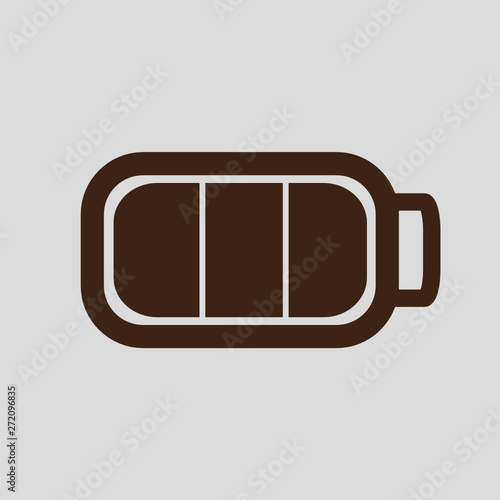 battary icon for mobile concept and web apps icon. Transparent outline, thin line icon for website design and mobile, app development photo