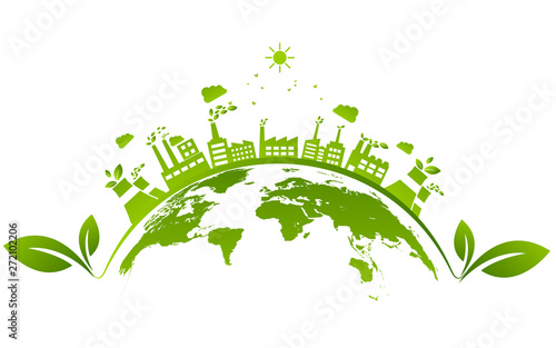Ecology concept and Environmental ,Banner design elements for sustainable energy development, Vector illustration
