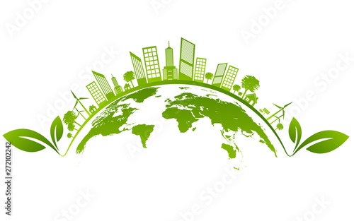 Ecology concept and Environmental ,Banner design elements for sustainable energy development, Vector illustration