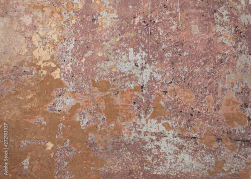 Reddish Old Weathered Urban Decayed Wall Texture © bojanzivkovic
