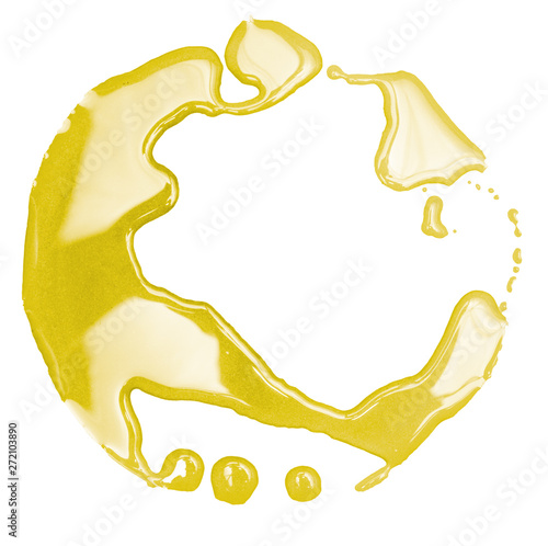 Yellow shape of oil photo