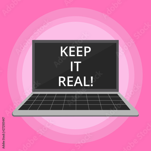 Фотография Word writing text Keep It Real
