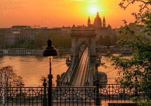 Canvas Print Kettenbrücke Budapest